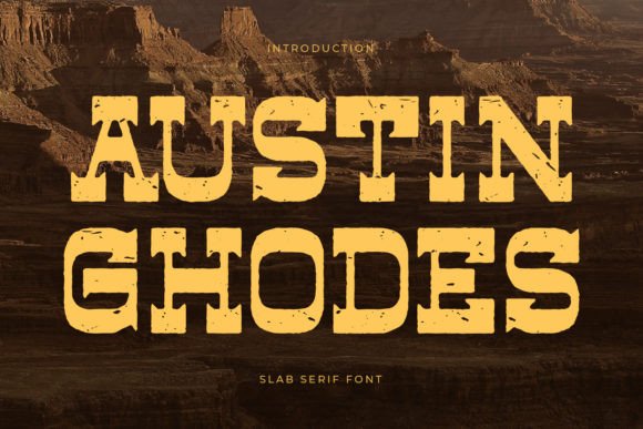 Austin Ghodes Font: A Slab Serif That Elevates Handmade Creations