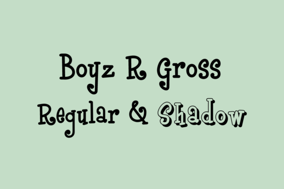 Boyz R Gross: A Quirky Typeface for Editorial Design
