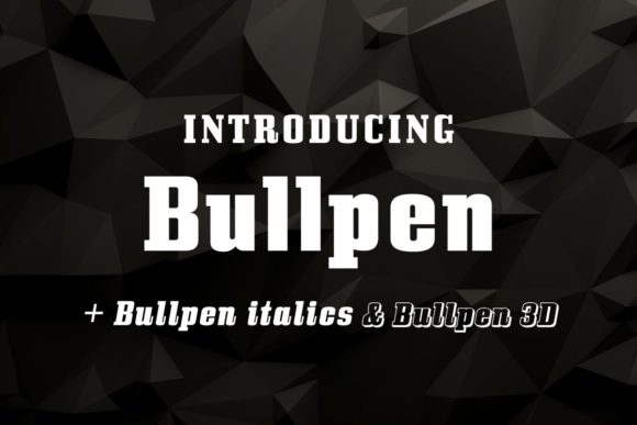 Bullpen Font: A Typeface Trio for Editorial Design