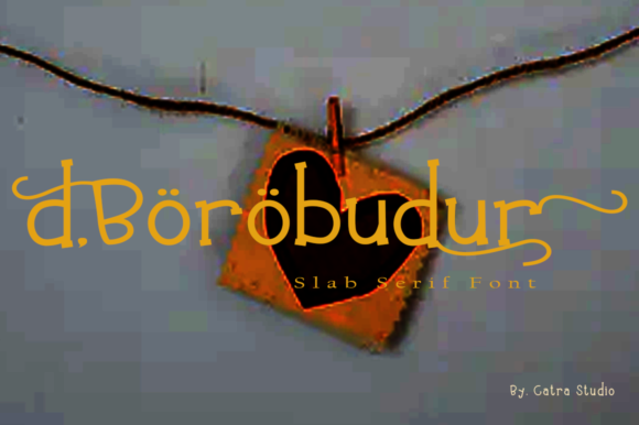 D Borobudur Font: A Slab Serif for Memorable Branding