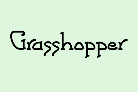 Grasshopper Font: A Creative Typeface for Makers and Sellers