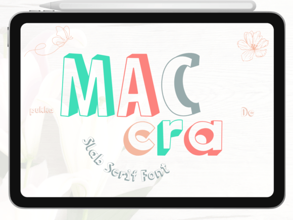 Maccra: A Slab Serif Font for Editorial Design