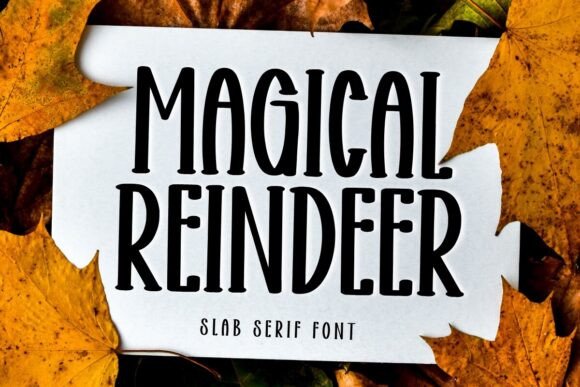 Magical Reindeer Font for Craft Creators