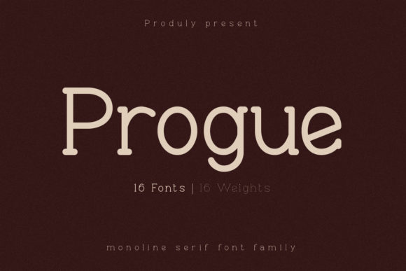 Progue Font: A Versatile Slab Serif for Creative Branding
