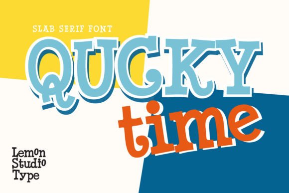 Qucky Time: A Versatile Slab Serif Typeface for Crafters