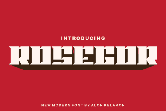 Rosegor Font: A Slab Serif for Strong Brand Identity