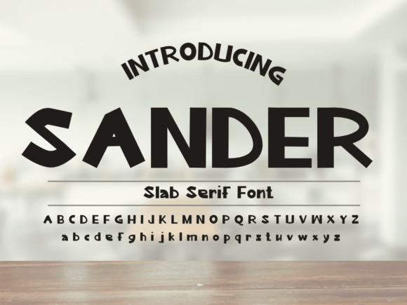 Sander Font: A Slab Serif for Thoughtful Typography
