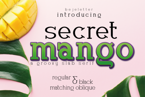 Secret Mango: A Confident Slab Serif Typeface for Editorial Design