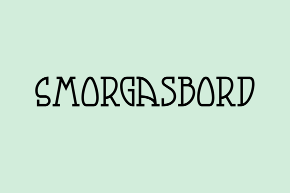 Smorgasbord Typeface: A Playful Font for Bold Campaigns