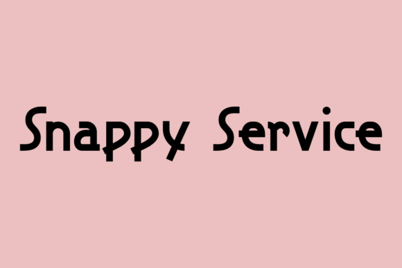 Snappy Service Font for Stronger Brand Typography