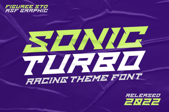 Sonic Turbo: The Racing-Themed Slab Serif Font That Boosts Campaign Impact