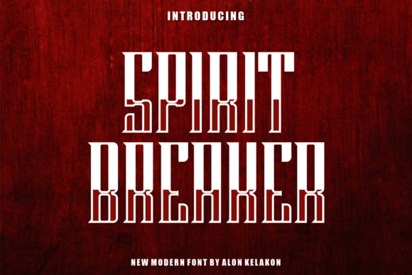 Spirit Breaker: A Font with Bold Character