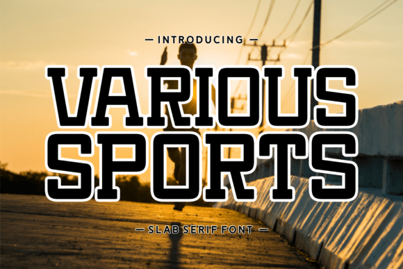 Various Sports: A Professional Slab Serif Font for Creative Branding