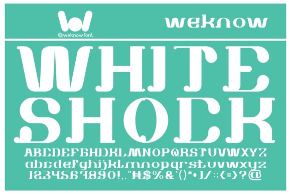 White Shock: A Slab Serif Typeface for Editorial Design